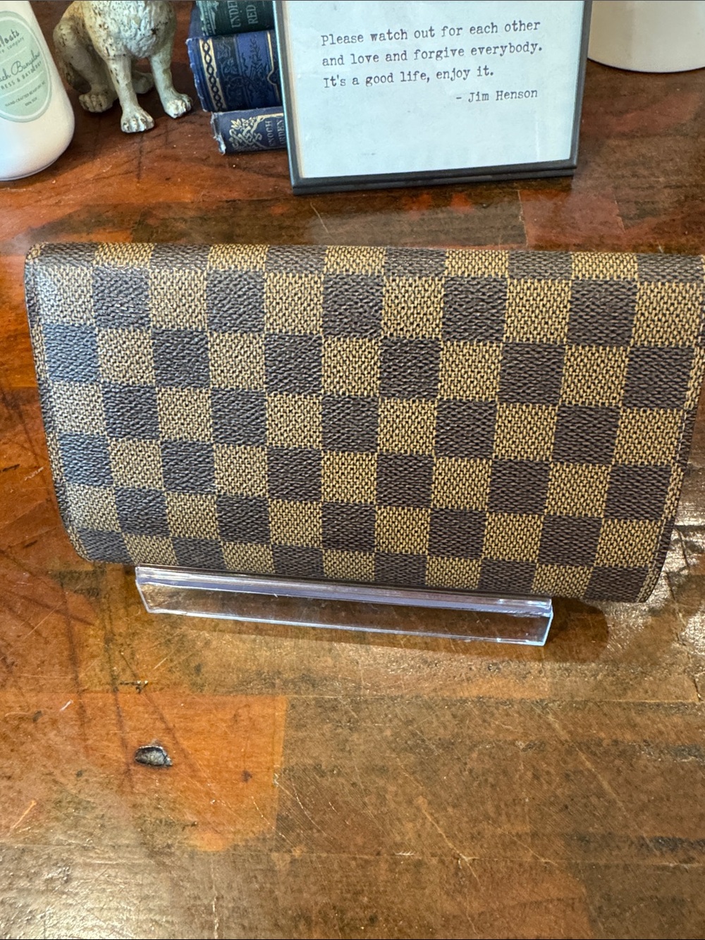 Louis Vuitton Brown Damier Ebene Canvas Long Wallet - Picture 5 of 15